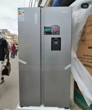 Hisense Non-frost Side By Side Refrigerator 512L Titanium