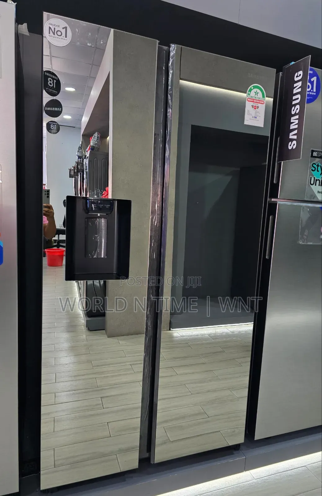 Samsung Refrigerator Rs64r53112a Mirror Black - 635L