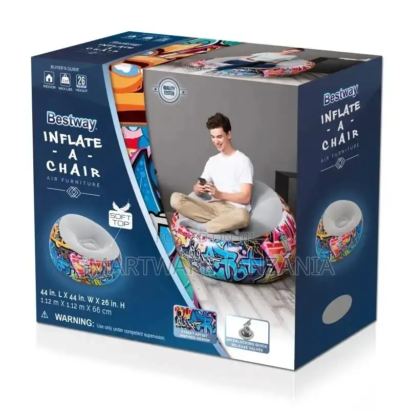 Inflatable Single Sofa Chair For Dorm Outdoor Travel Camping