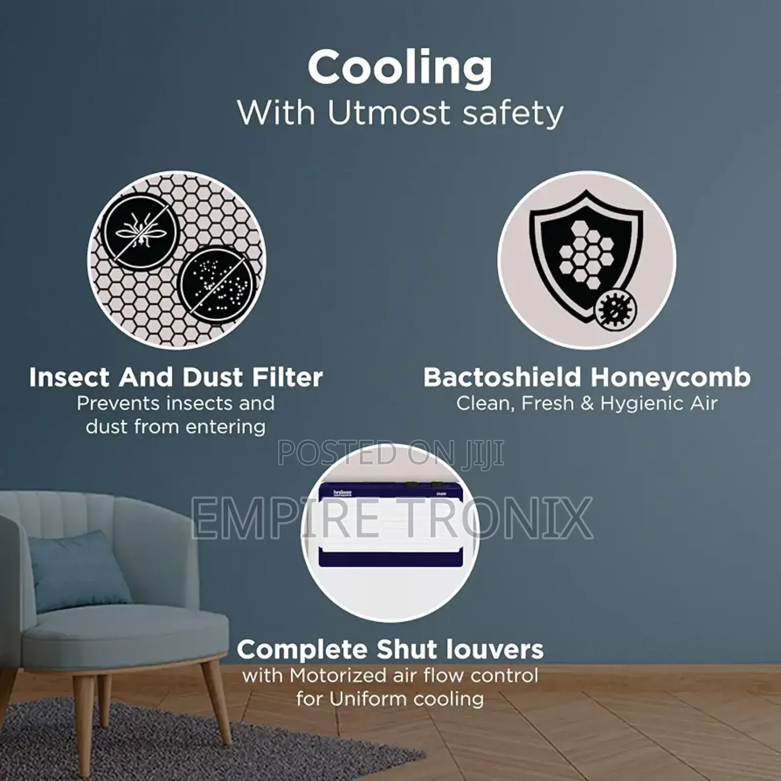 Hindware Snowcrest CLEFT 17L Personal Air Cooler
