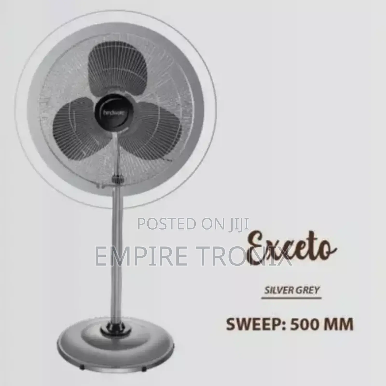 Hindware Exceto Black 500 Mm Pedestal Fan