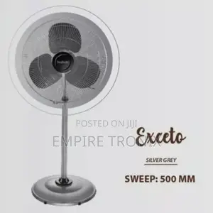 Hindware Exceto Black 500 Mm Pedestal Fan