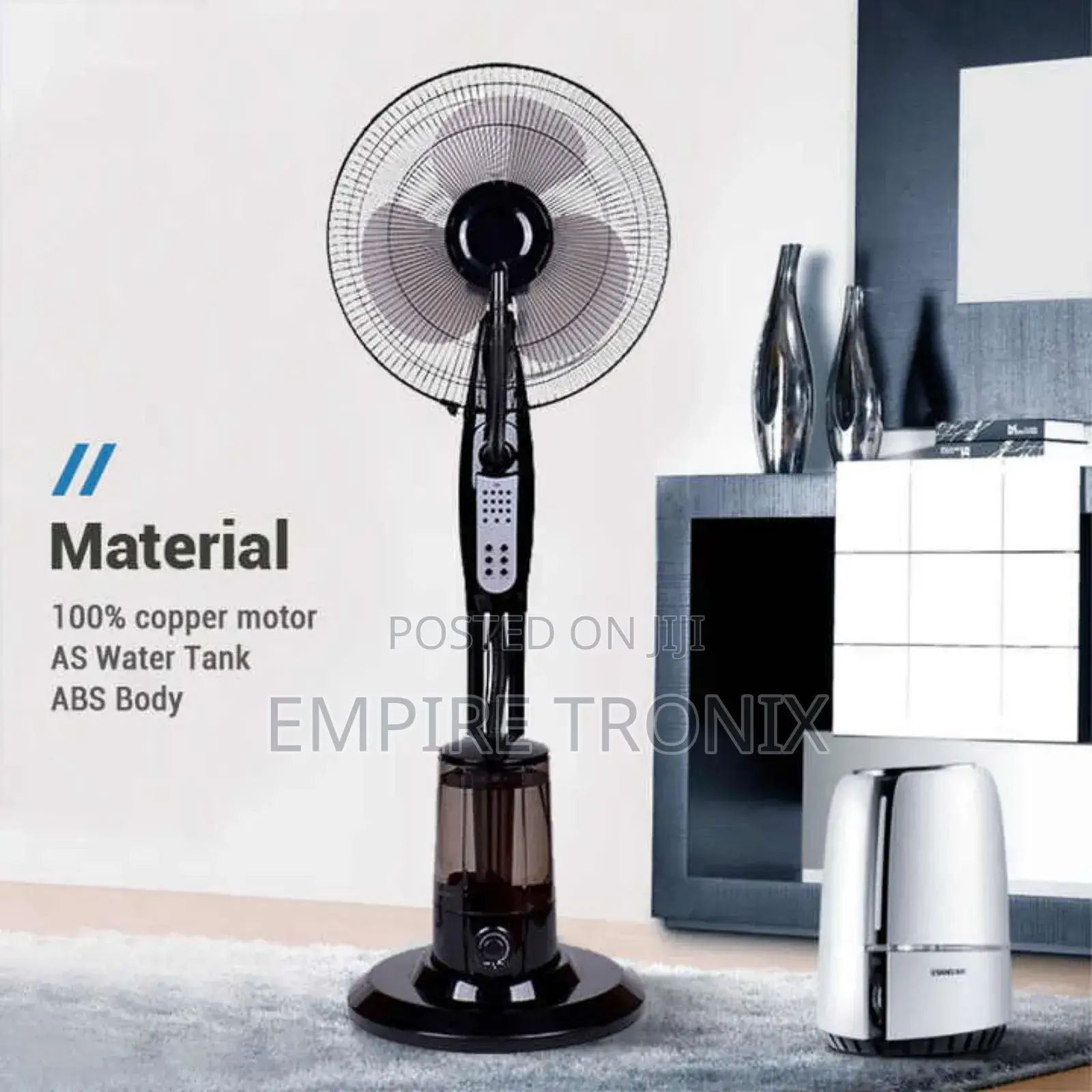 Frigidaire Mist Fan Black | Remote Control 16 Inch - Fd9012m