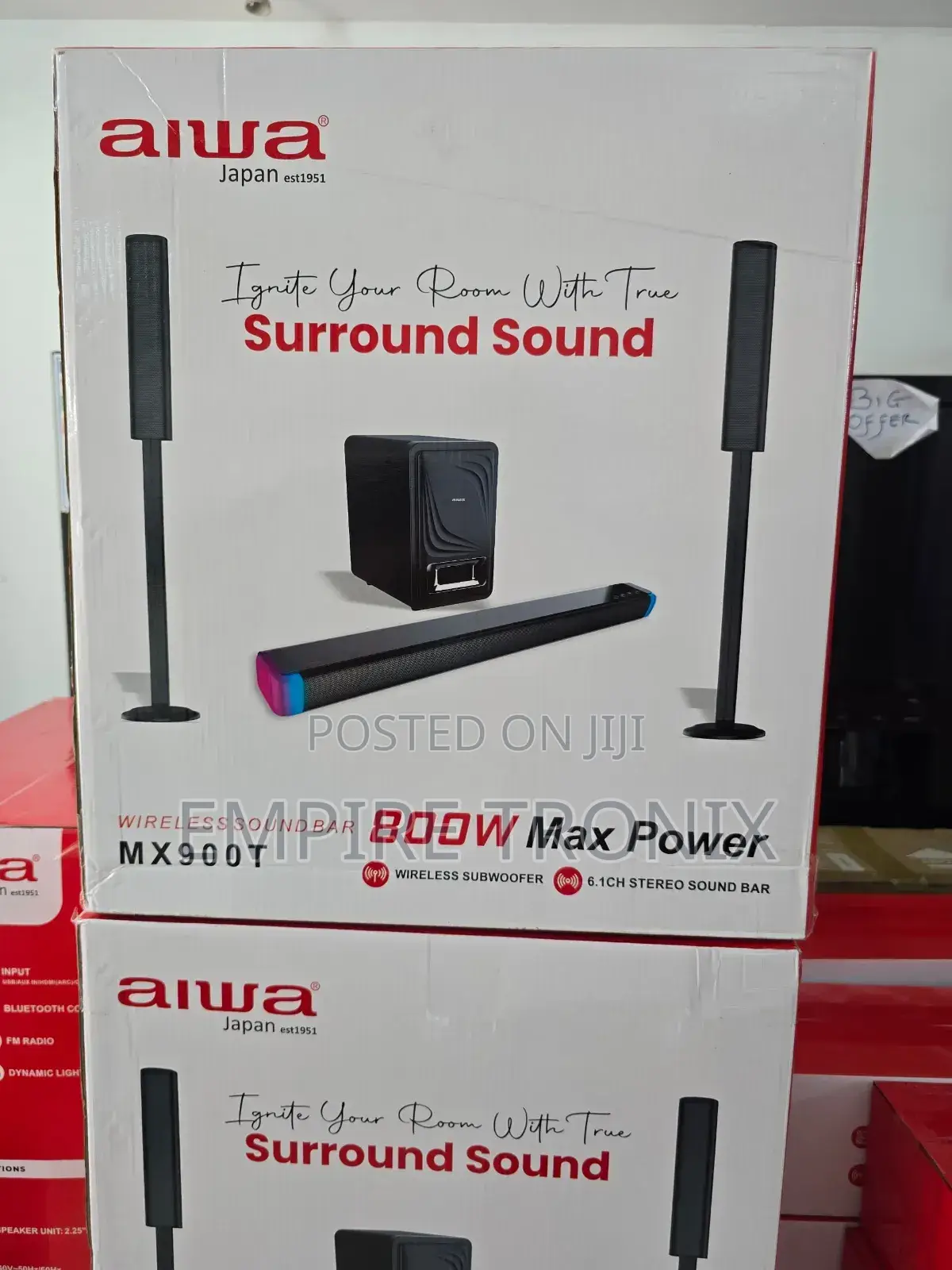Aiwa Soundbar 6.1.2 Channel 800 Watts