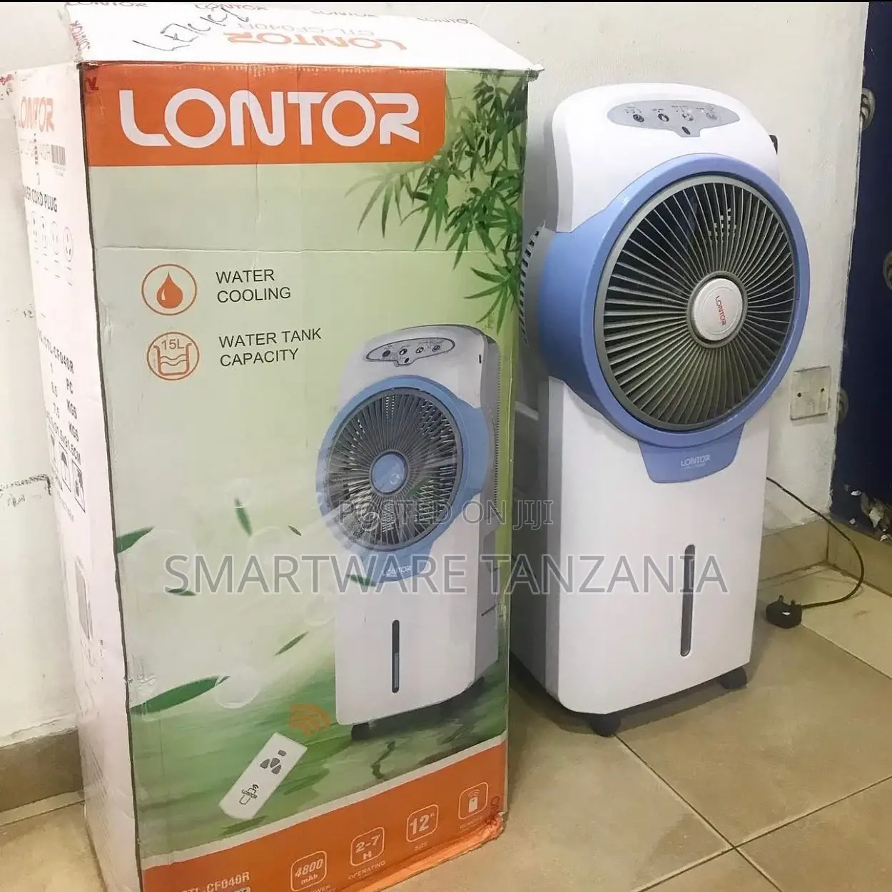 Lontor Fan 12 Inch Vertical 15L Personal Air Cooler For Room