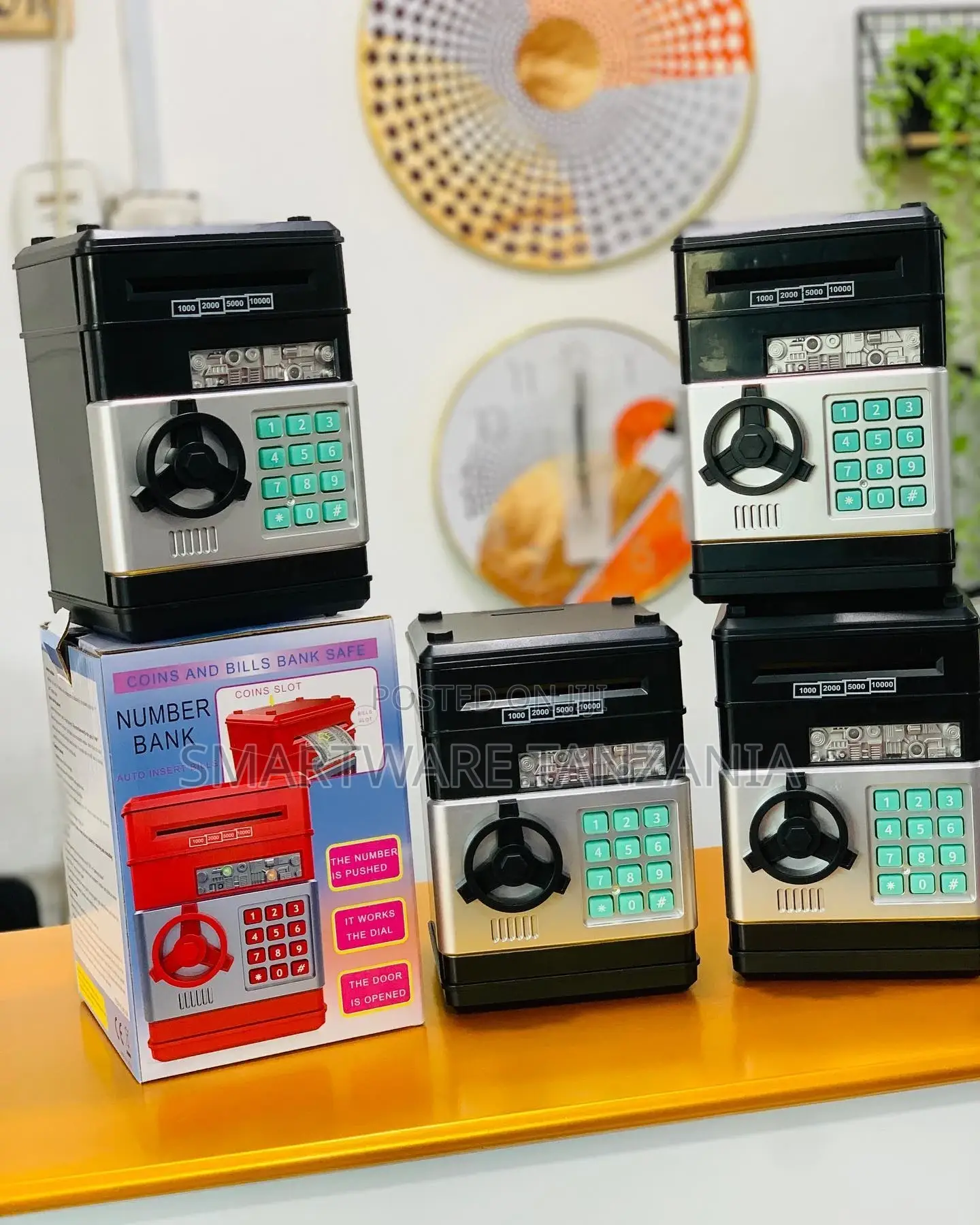 Kids Coin ATM Money Bank With Password Lock, Saving Box