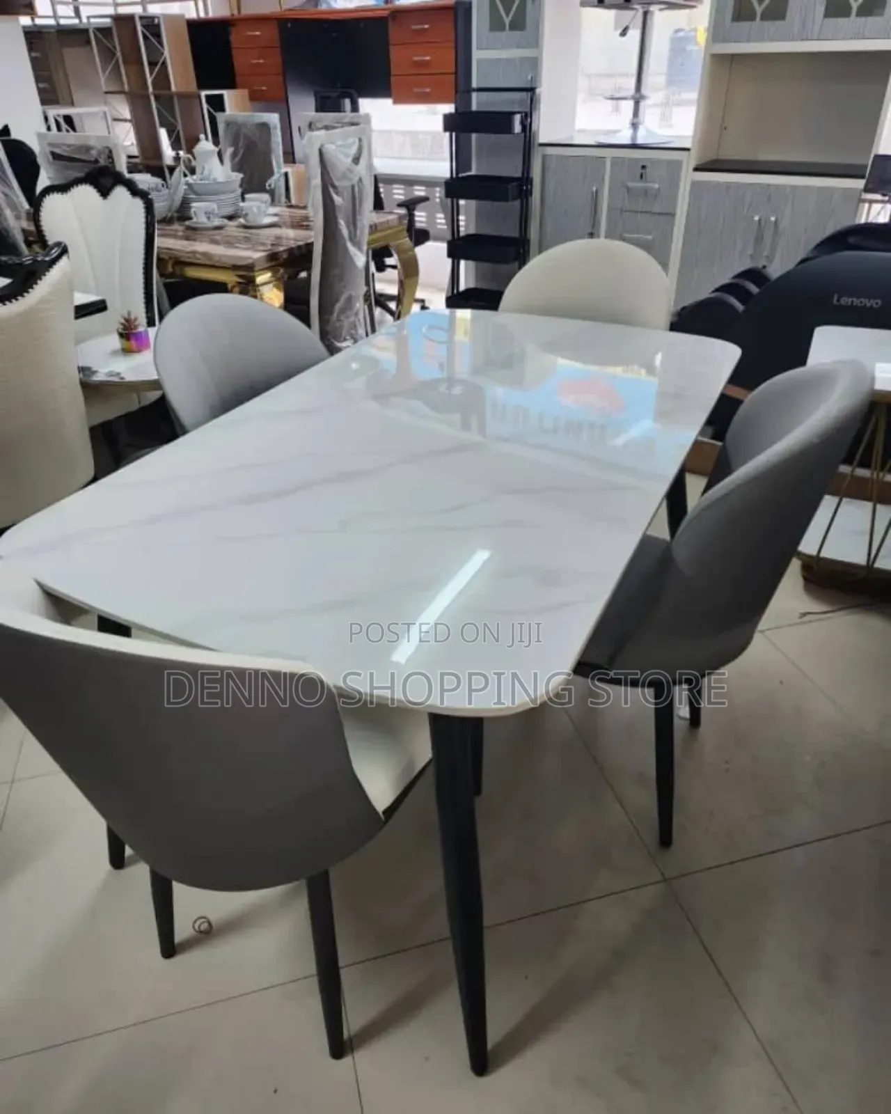 Marble Dining Table 4 Chairs( Viti 4 Imara)