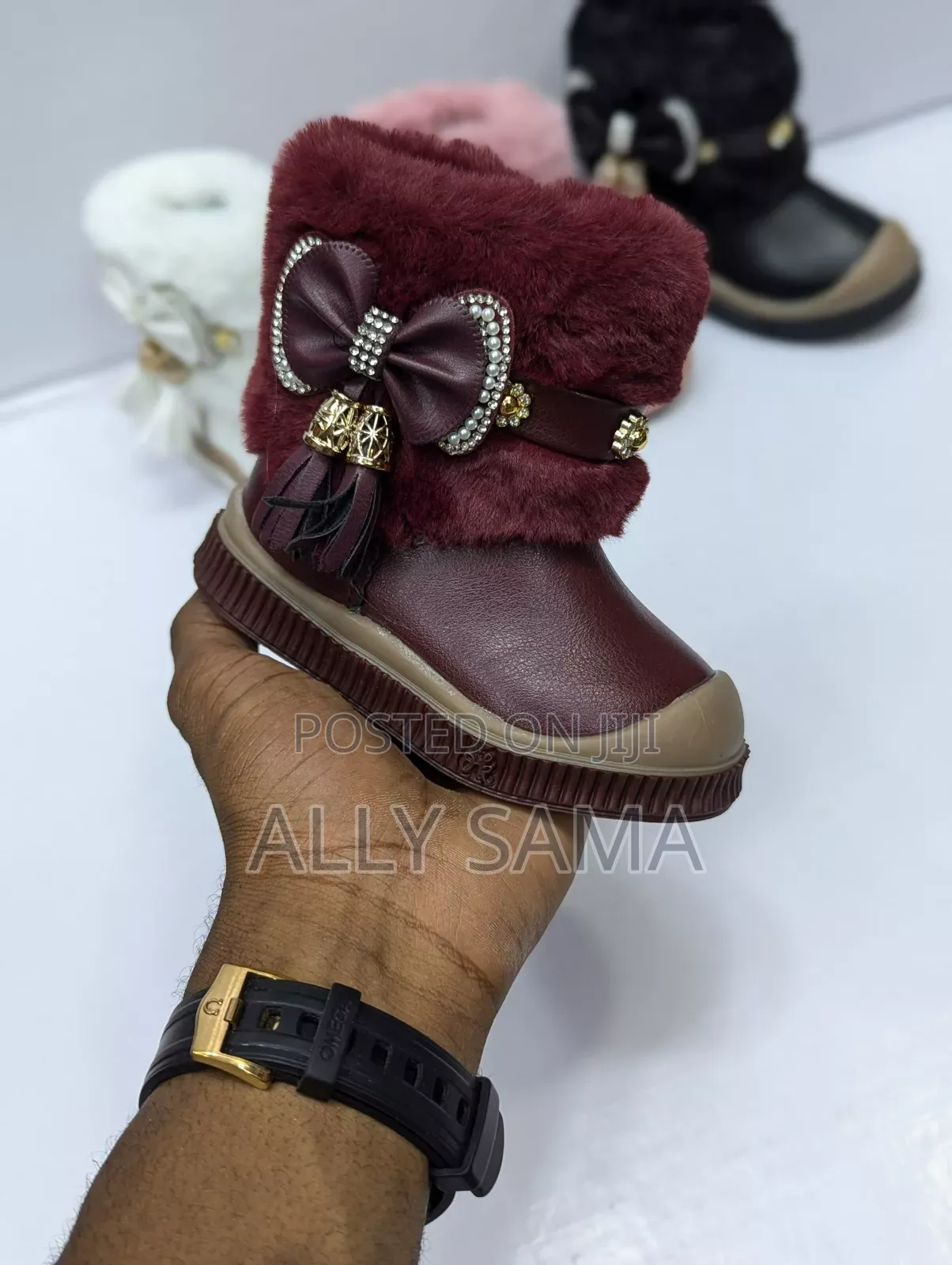 Baby Girls Shoes Maroon Quality