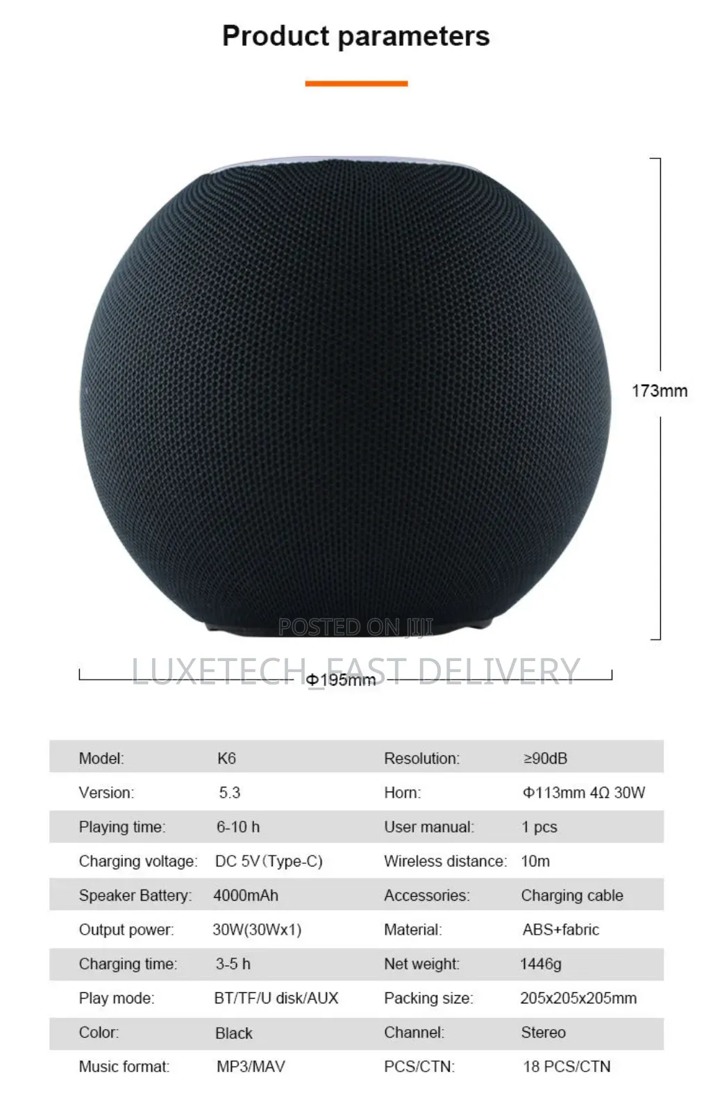 Kisonli Portable Mini Speaker 30W