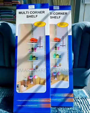 4 Tier Corner Bathroom Rack Height Adjustable Shower Rack