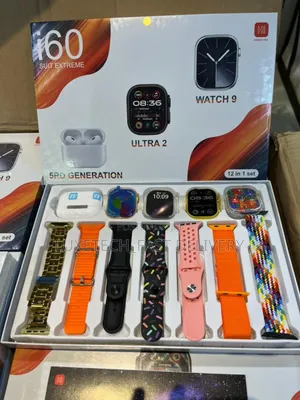 I60 Suit Extreme 12 In1 Smart Watch HD Screen and Earphone