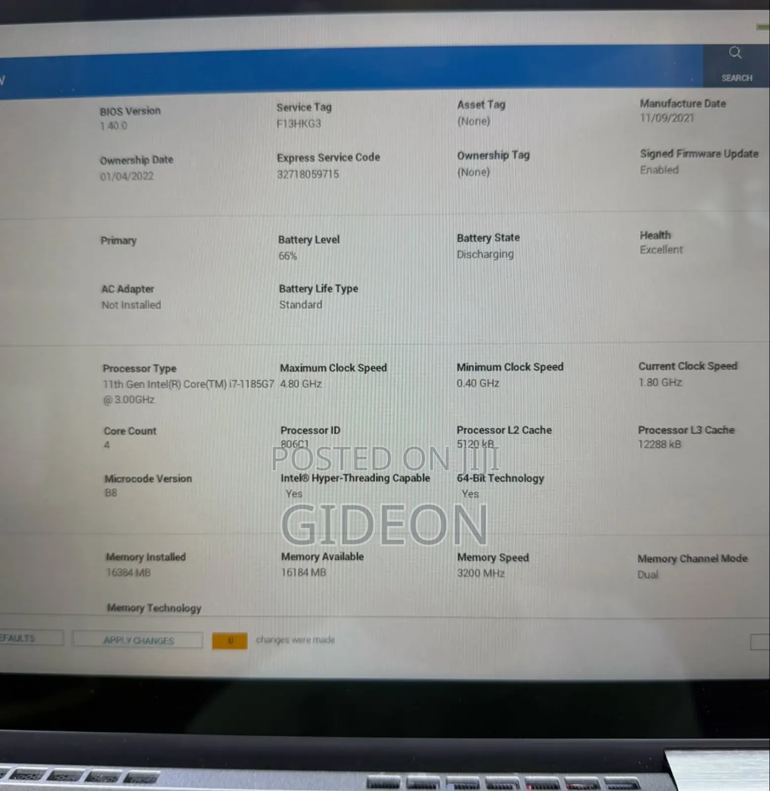 New Laptop Dell Latitude 5320 16GB Intel Core I7 SSD 512GB