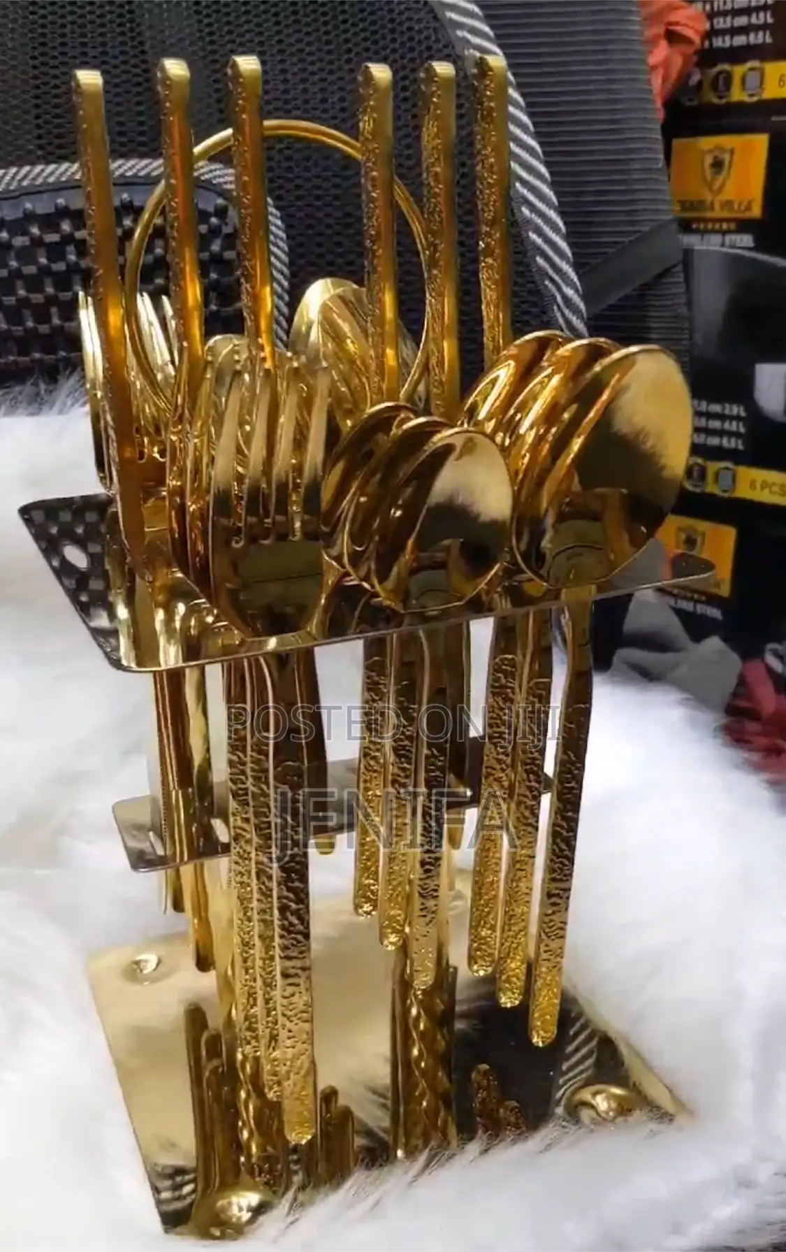 Gold Spoon Holder