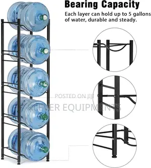 Heavy Duty Metal Bottles Rack (5 Bottles)