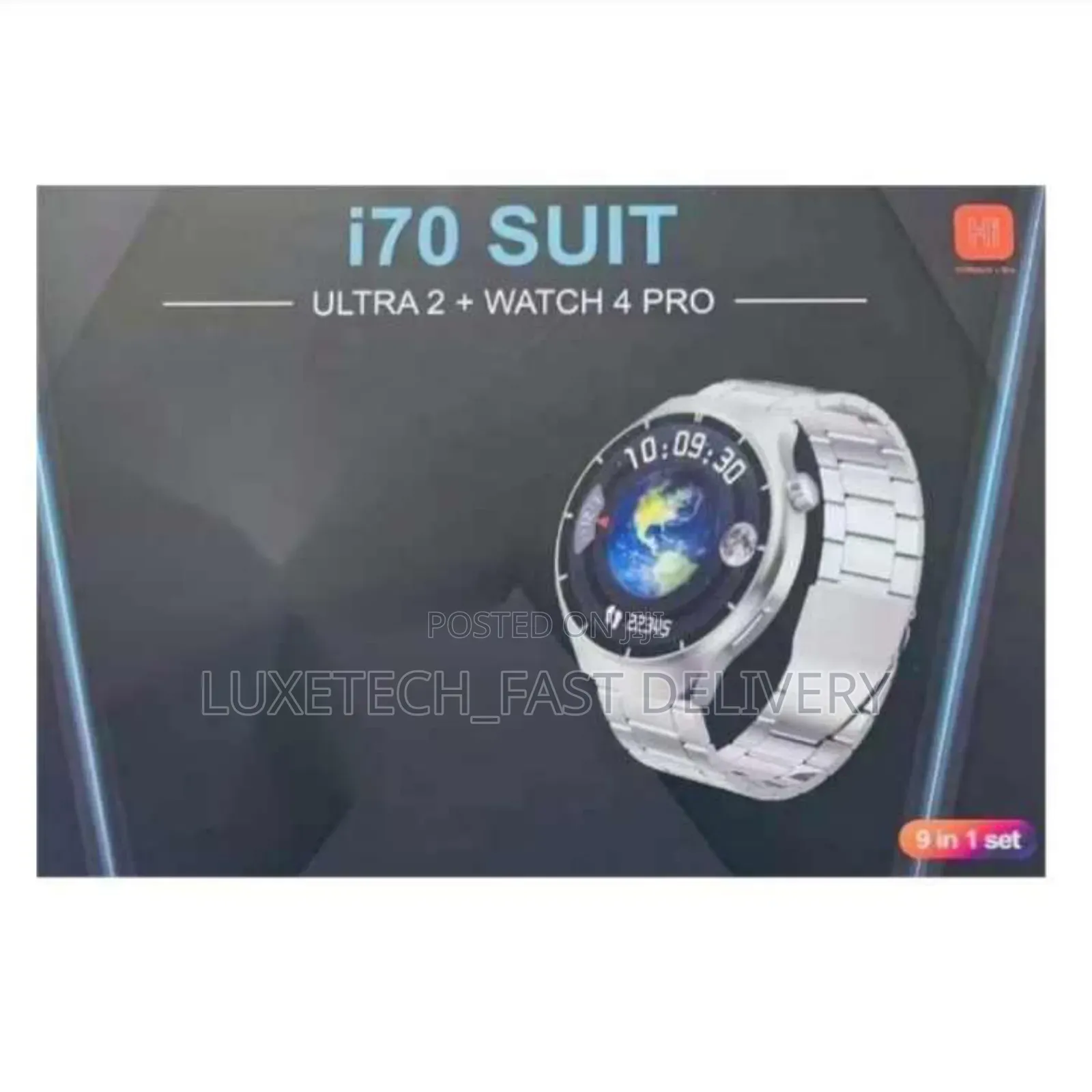 I70 Suit Hot 9 in 1 Set Ultra 2 + Watch 4 Pro Smartwatch