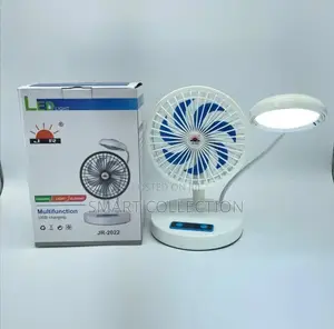 Multifunction USB Rechargeable Table Fan With Reading Lamp