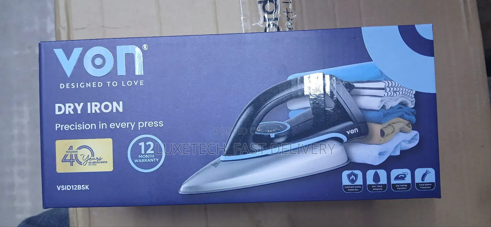 Von Hot Point Electric Iron/Pasi Ya Von