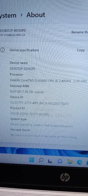 Laptop HP EliteBook 840 G3 8GB Intel Core I5 SSD 256GB