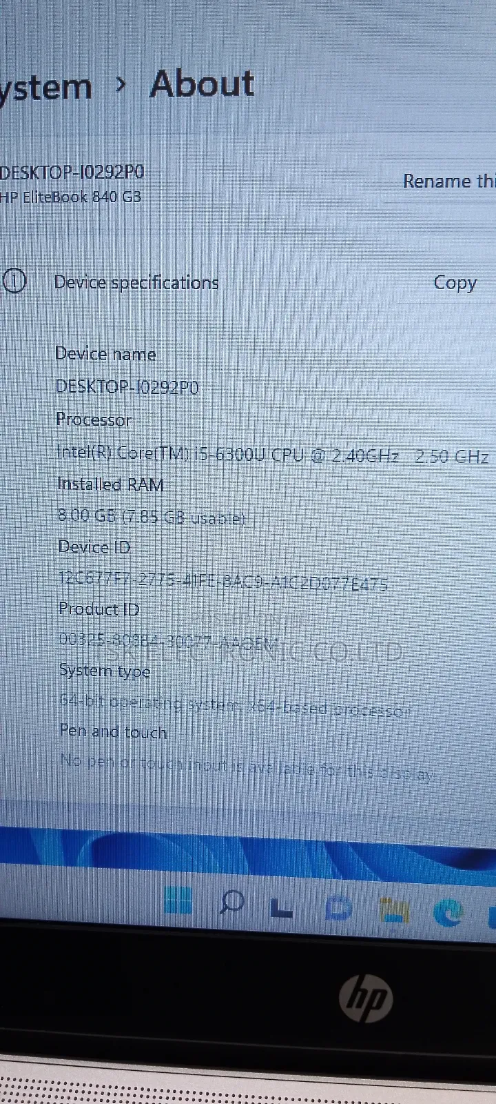 Laptop HP EliteBook 840 G3 8GB Intel Core I5 SSD 256GB