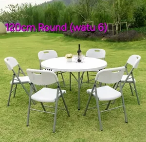 Foldable Table Ya Ukumbin Ya Round Watu Sita