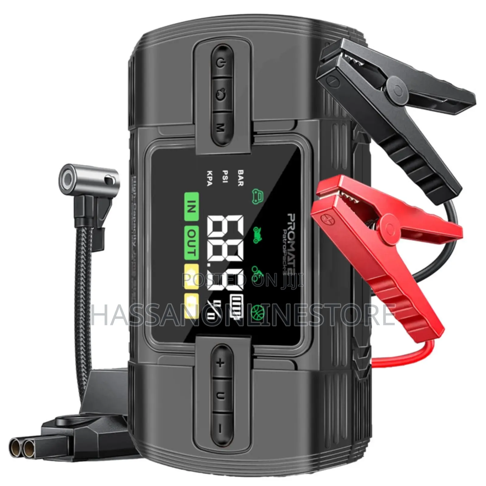 Promate Patrolpack-3 Jump Starter Power Bank Flashlight