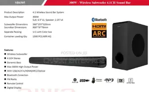 Aiwa Wireless Sound Bar 300w Original From Japan Sb6505