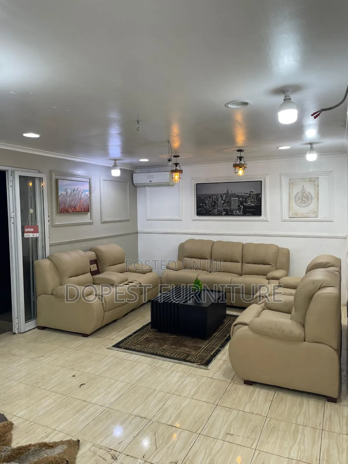 Cream Sofa Set
