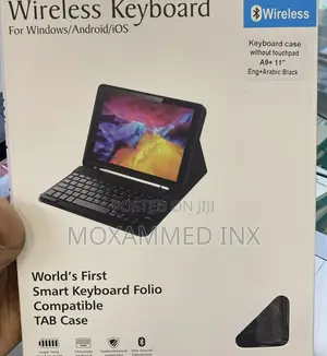 Wireless Keyboard Case Without Touchpad A9+ 11” Eng+Arabic