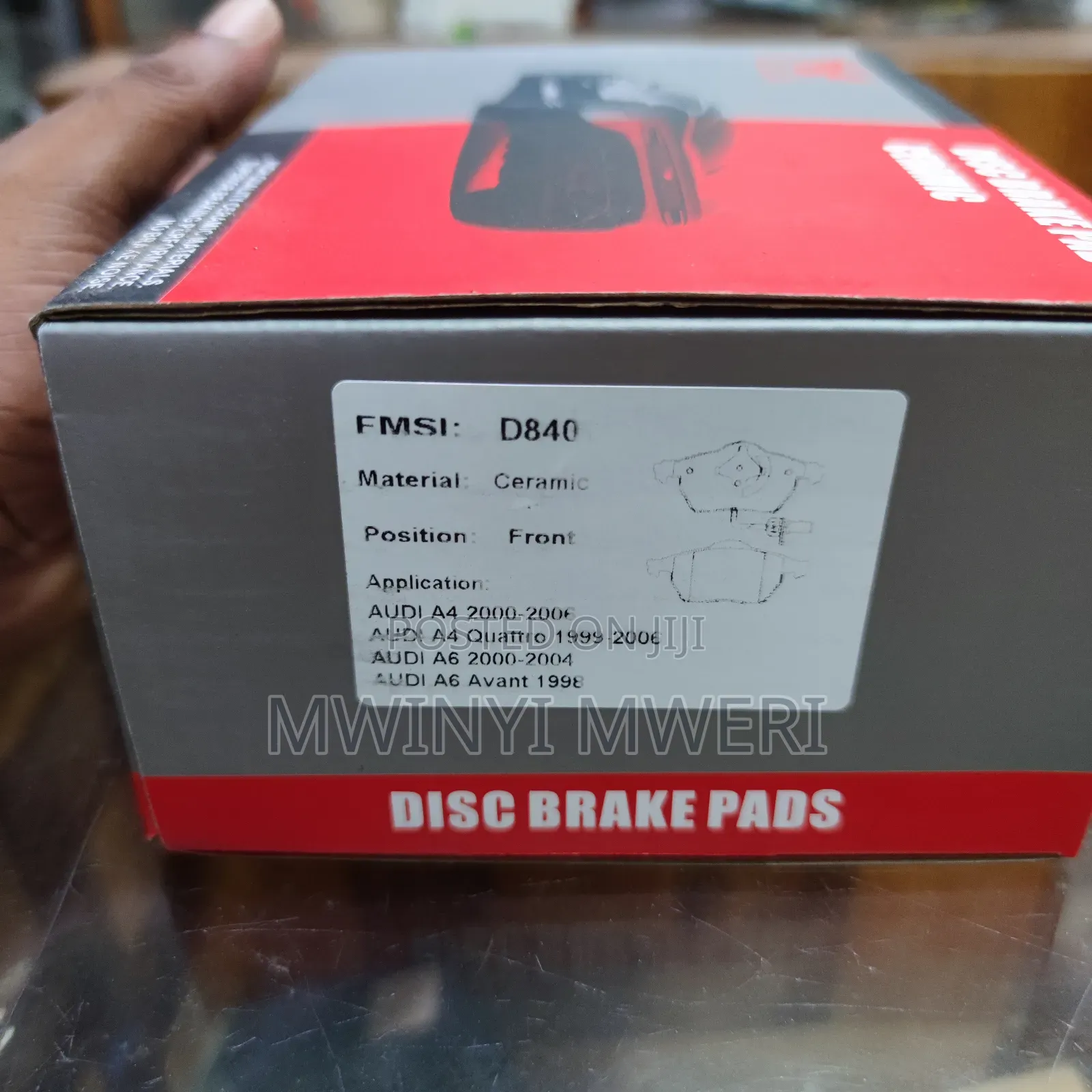 Front Ceramic Disc Brake Pads D840 for Audi Volkswagen