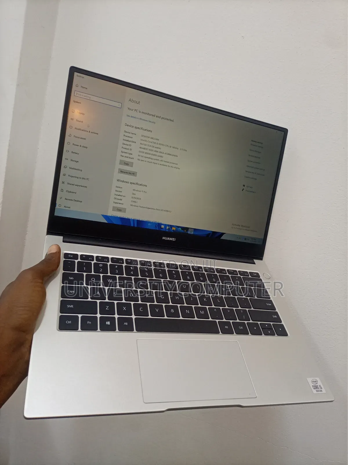 Laptop Huawei MateBook X Pro 16GB Nvidia SSD 512GB