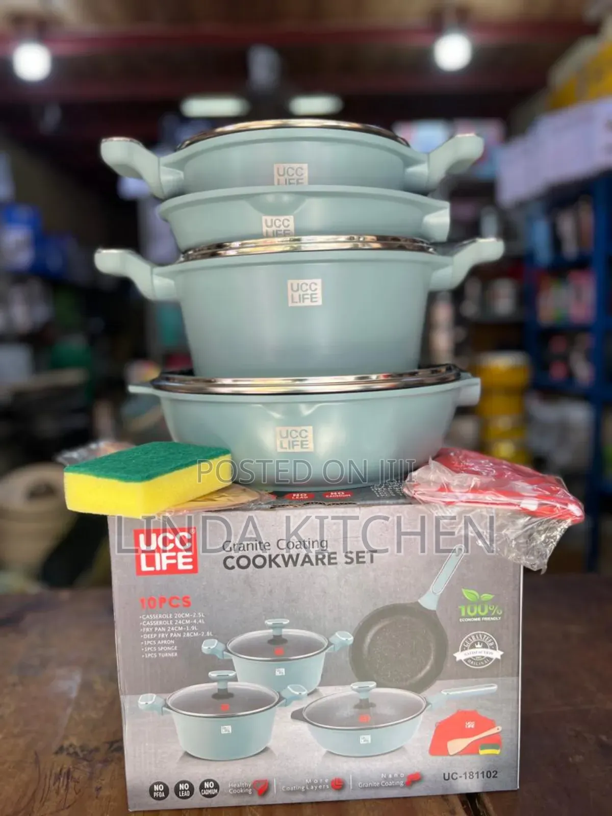 Grinate Coasting Cookware Set 10pcs
