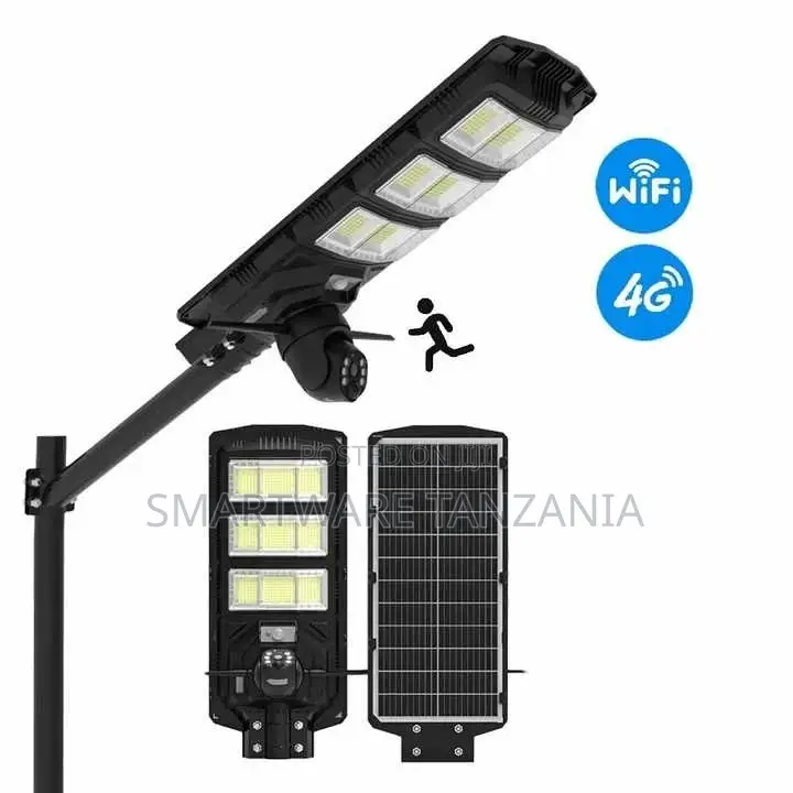 CCTV Camera Outdoor Solar Street Light Dusk To Dawn Security
