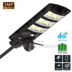 450W All In One Solar Street Light With 4G Wifi Solar Camera