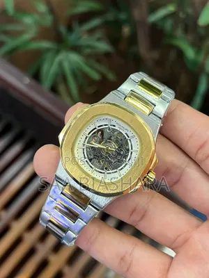 Pattek Phillipe Automatic Watch Silver and Gold