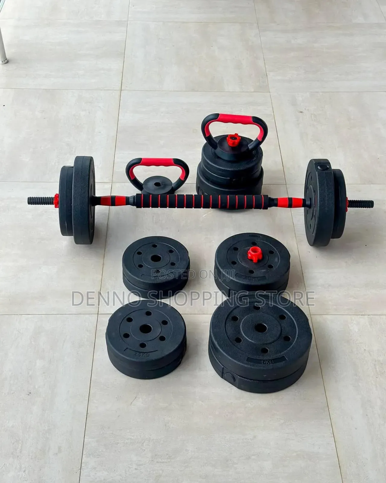 Multifunctional Dumbell 50kgs Set 7 in 1