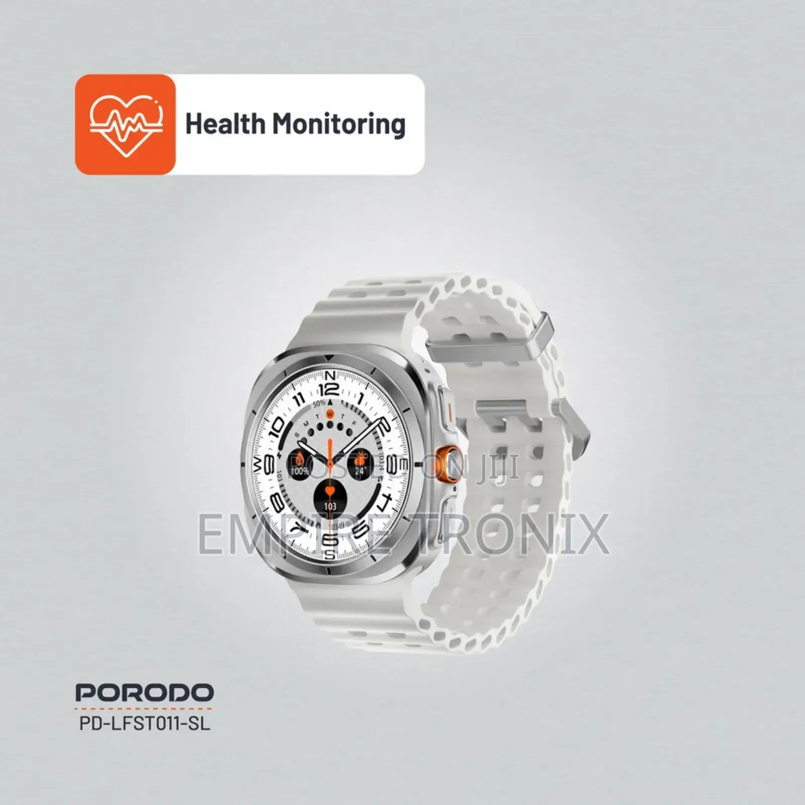 Porodo Voyager Smart Watch White