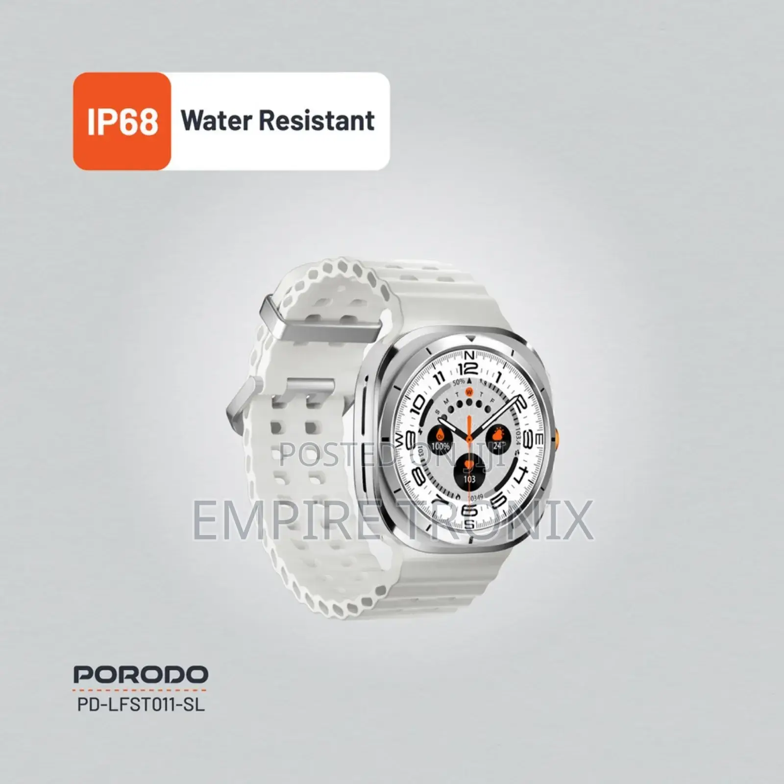 Porodo Voyager Smart Watch White