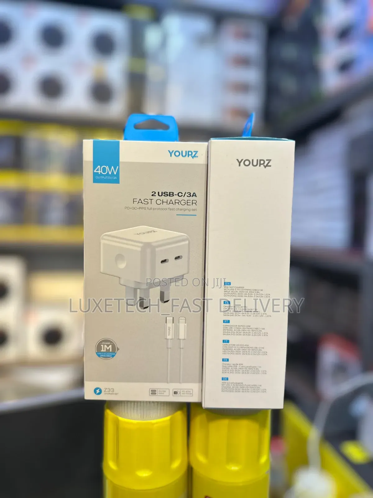 Yourz Fast Charger Usb-C to Lightning Cable 40W