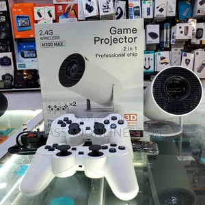 Game Projector M300 Max + 2 Wireless Controllers