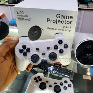 Game Projector M300 Max + 2 Wireless Controllers