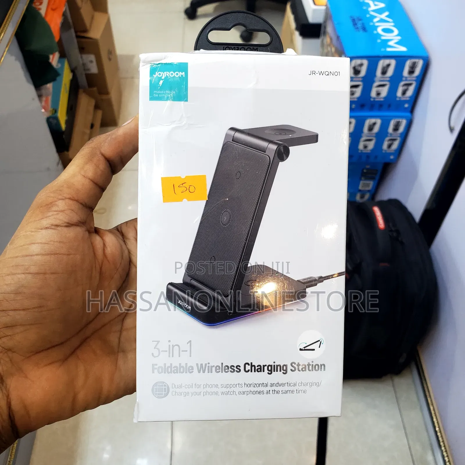 Joyroom JR-WQN01 3-in-1 Foldable Wireless Charging Station