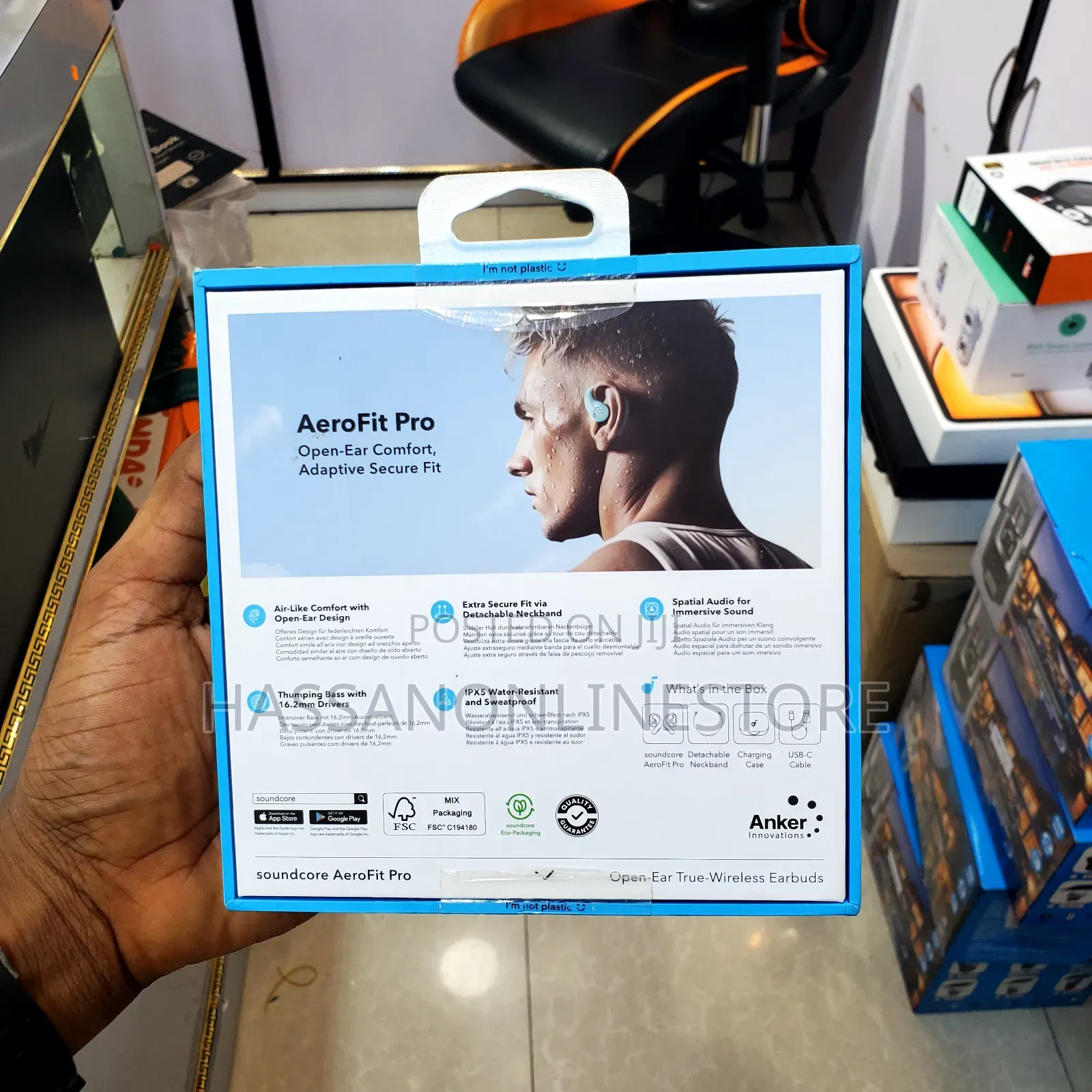 Anker Aerofit Pro | Secure Open-Ear Sport Earbuds