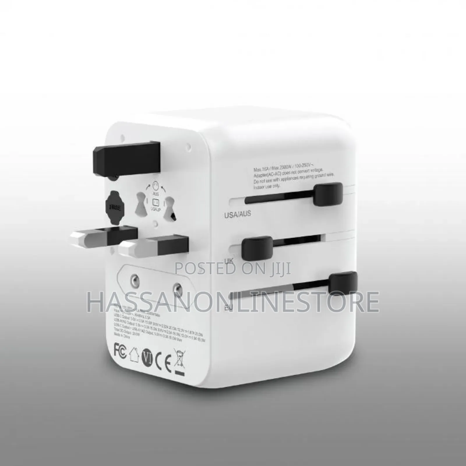 Green Lion 20W Universal Travel Adapter - White