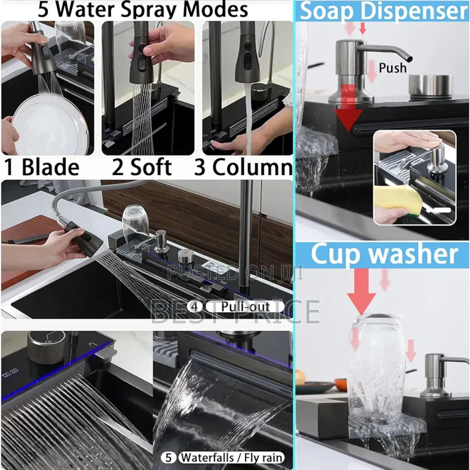 Kitchen Sink, 31.5 Inch Drop in Kitchen Sinks Workstation .