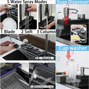 Kitchen Sink, 31.5 Inch Drop in Kitchen Sinks Workstation .