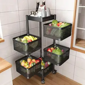 Kitchen Trolley Stand Ngazi 4 Pembe 4
