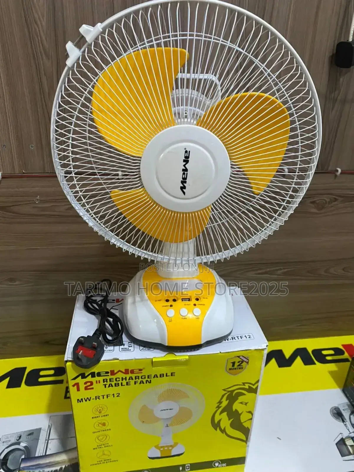 Rechargeable Fan Inch 12