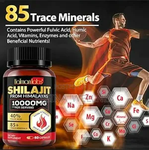 NATURAL SHILAJIT FROM HIMALAYANS, 10000mg (60 Capsule )