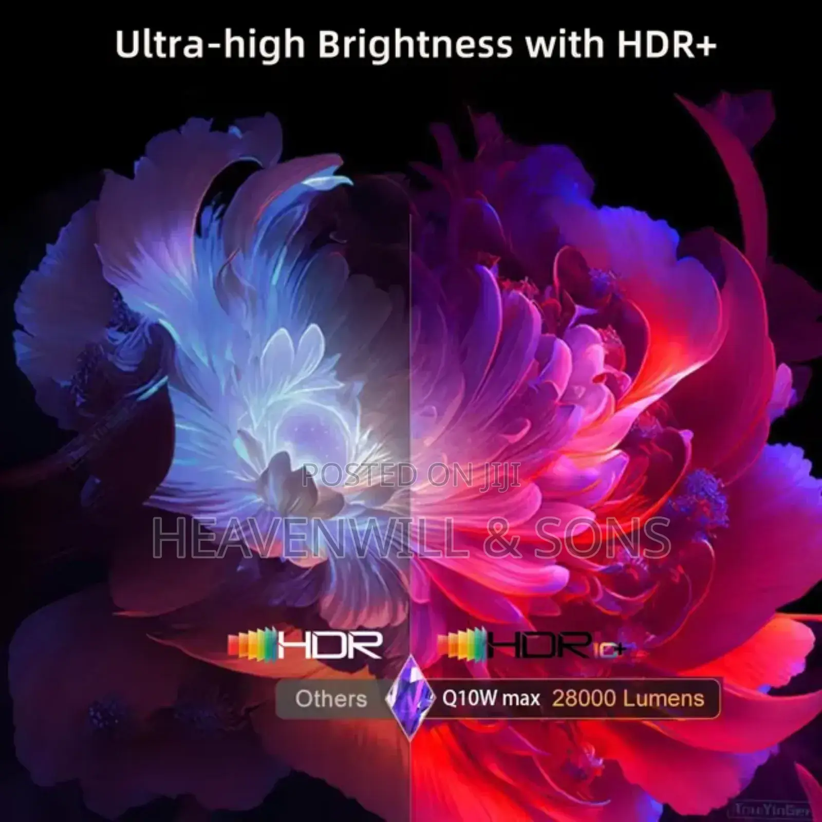 New Smart Android 12 Outdoor Projector 1080p 900 ANSI LUMENS
