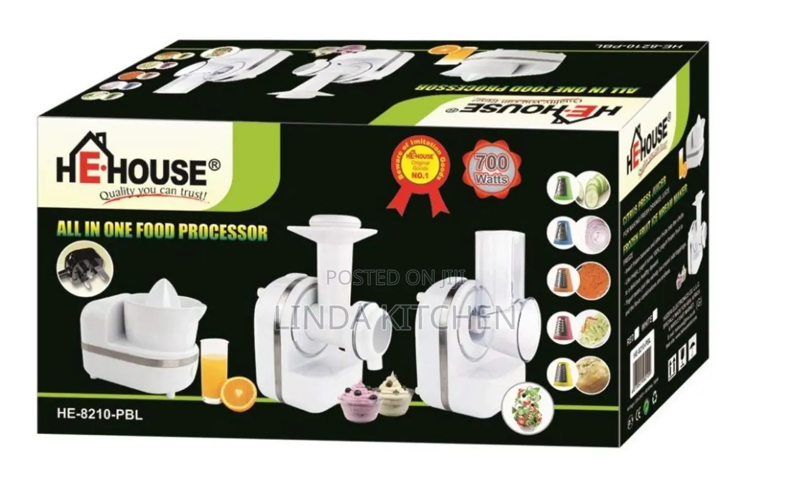 He-House All in One Food Processor 700w